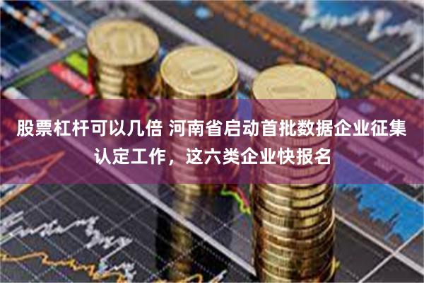 股票杠杆可以几倍 河南省启动首批数据企业征集认定工作，这六类企业快报名